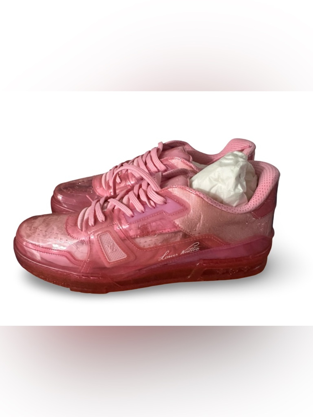 Virgil Abloh x Louis Vuitton pink sneakers. New. Size uk12 us13 - Picture 2 of 9